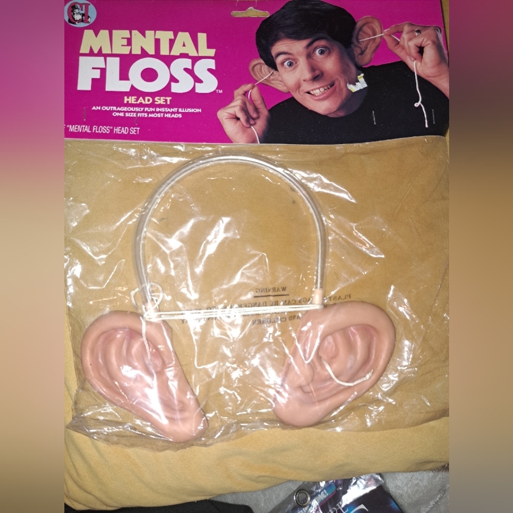 Mental Floss Head Set Halloween Oversized Jumbo Rubber Ears